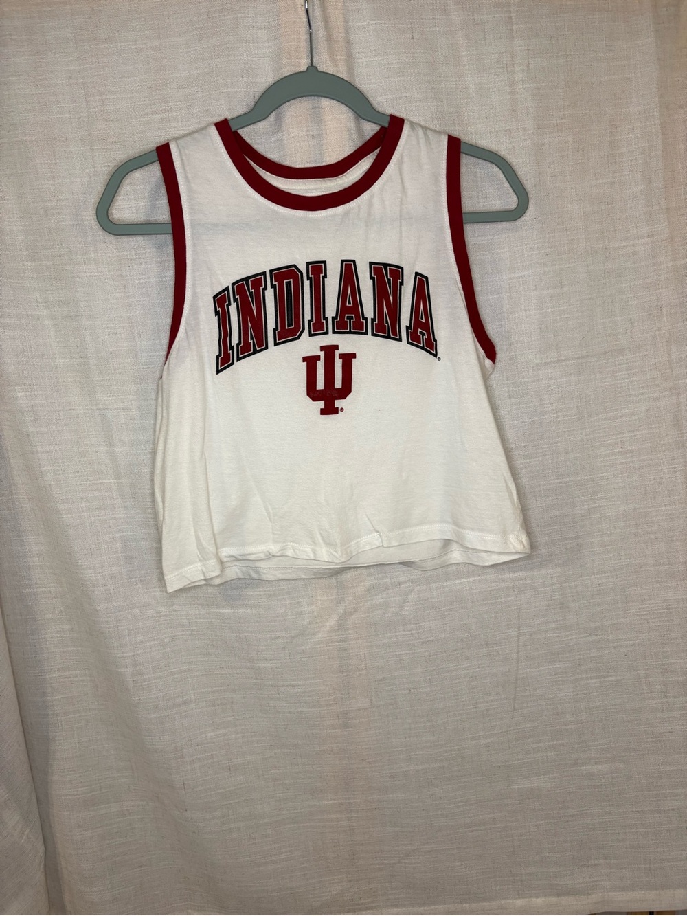 Camp David White Tank with Red Trim